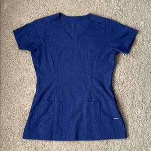 Jockey leopard print illusion tonal scrub top